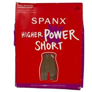 Spanx NEW Higher Power Short SM Cafe Au Lait Shapewear 6" Inseam Seamless #2745
